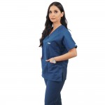 Costum medical Lotus 2, Basic 2, turcoaz inchis