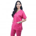 Costum medical Lotus 2, Basic 2, fucsia