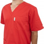 Costum medical unisex Lotus 4, Basic 2, rosu