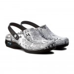 Saboti medicali din piele naturala, lavabili, cu bareta Nursingcare Wash'Go Paris, Newspaper