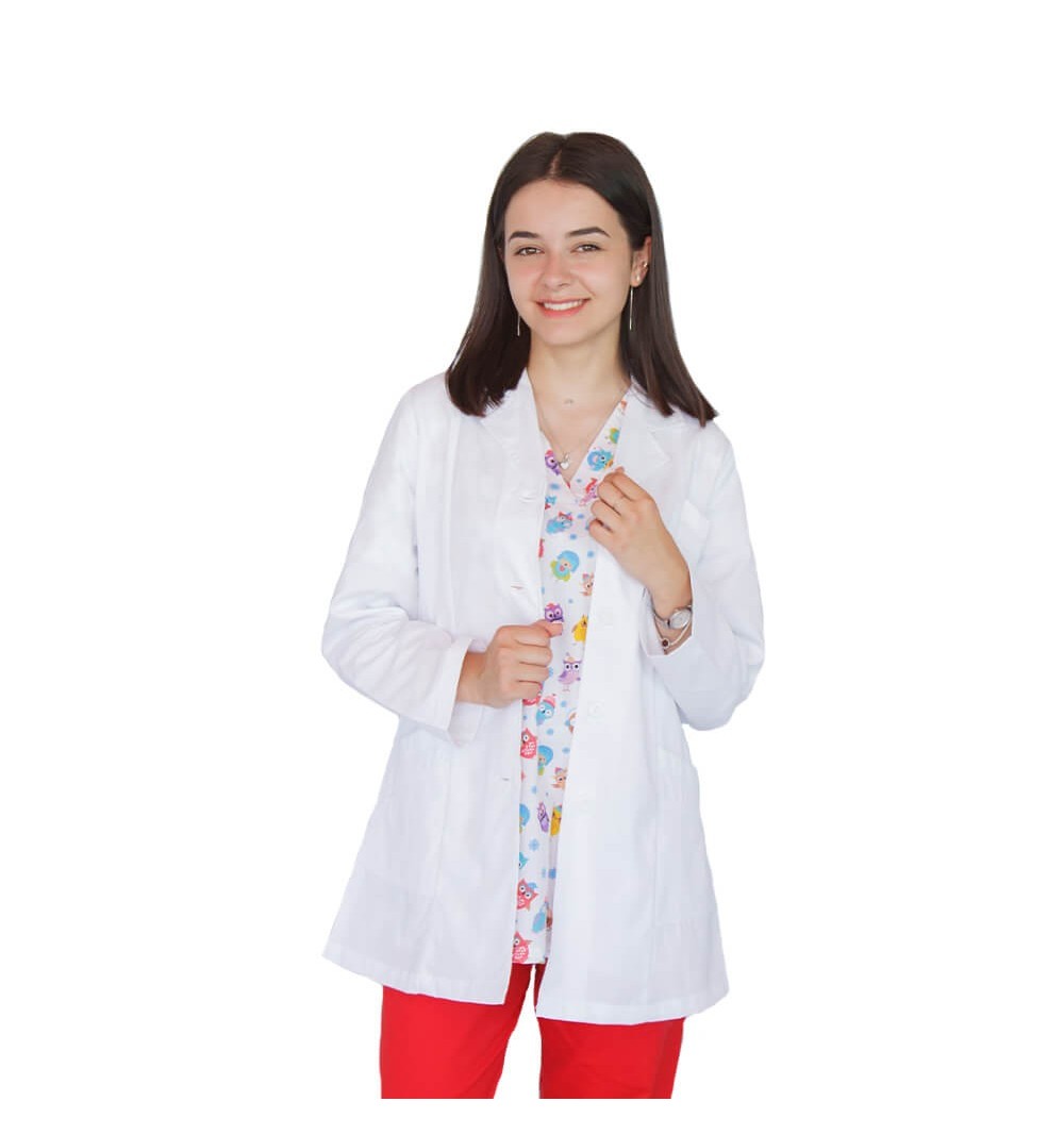 Bluza alba cu rever si maneca lunga, pentru femei - B17