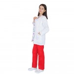Bluza alba cu rever si maneca lunga, pentru femei - B17