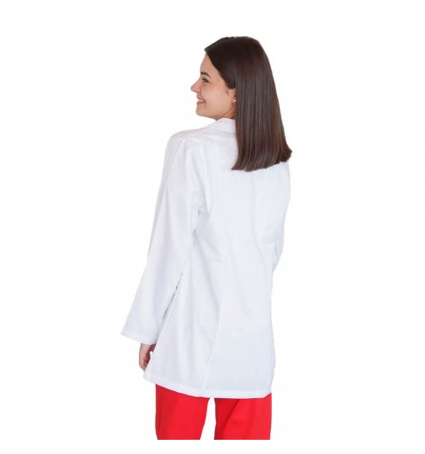 Bluza alba cu rever si maneca lunga, pentru femei - B17